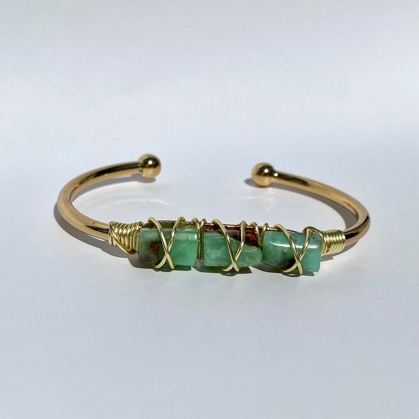 Jewelry | Bangle Cuff | Australian Jade Gemstone Gold Bangle Cuff Bracelet