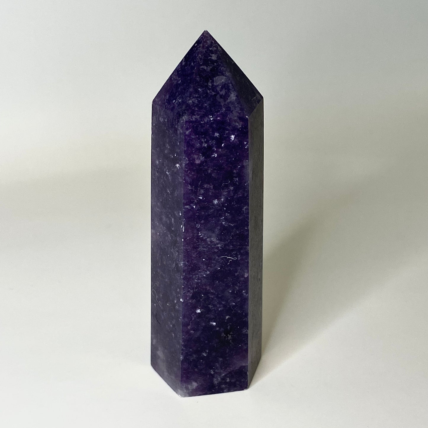 Crystal Point Tower | Purple Lepidolite