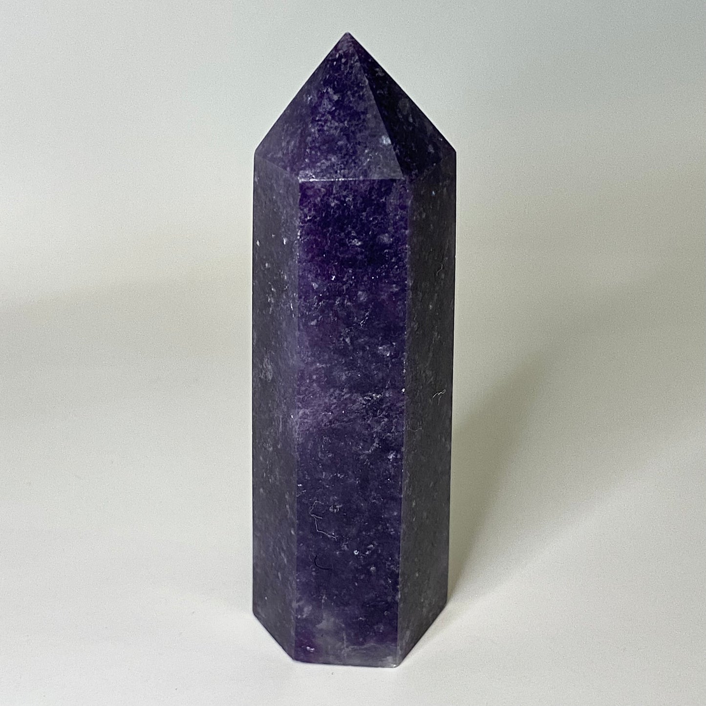Crystal Point Tower | Purple Lepidolite