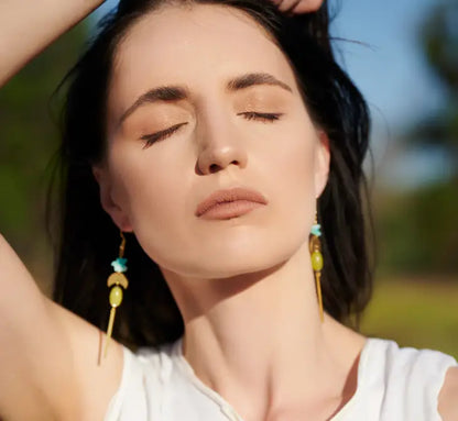 Jewelry | Earrings | Amazonite + Lemon Jade