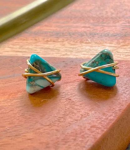 Jewelry | Earrings | Turquoise Jasper Studs