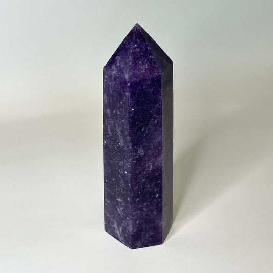 Crystal Point Tower | Purple Lepidolite