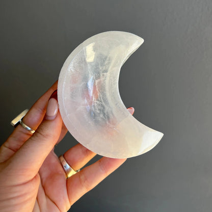 Crystal | Selenite Moon Bowl